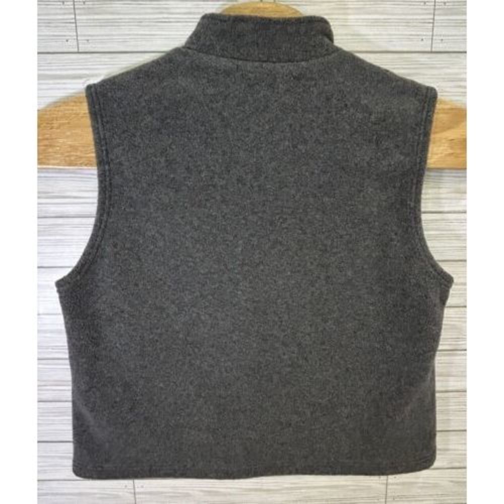 Talbots Women's Fleece Full Zip Sleeveless Vest Size Lg USA Made Golf Tennis - Picture 3 of 6